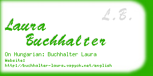 laura buchhalter business card